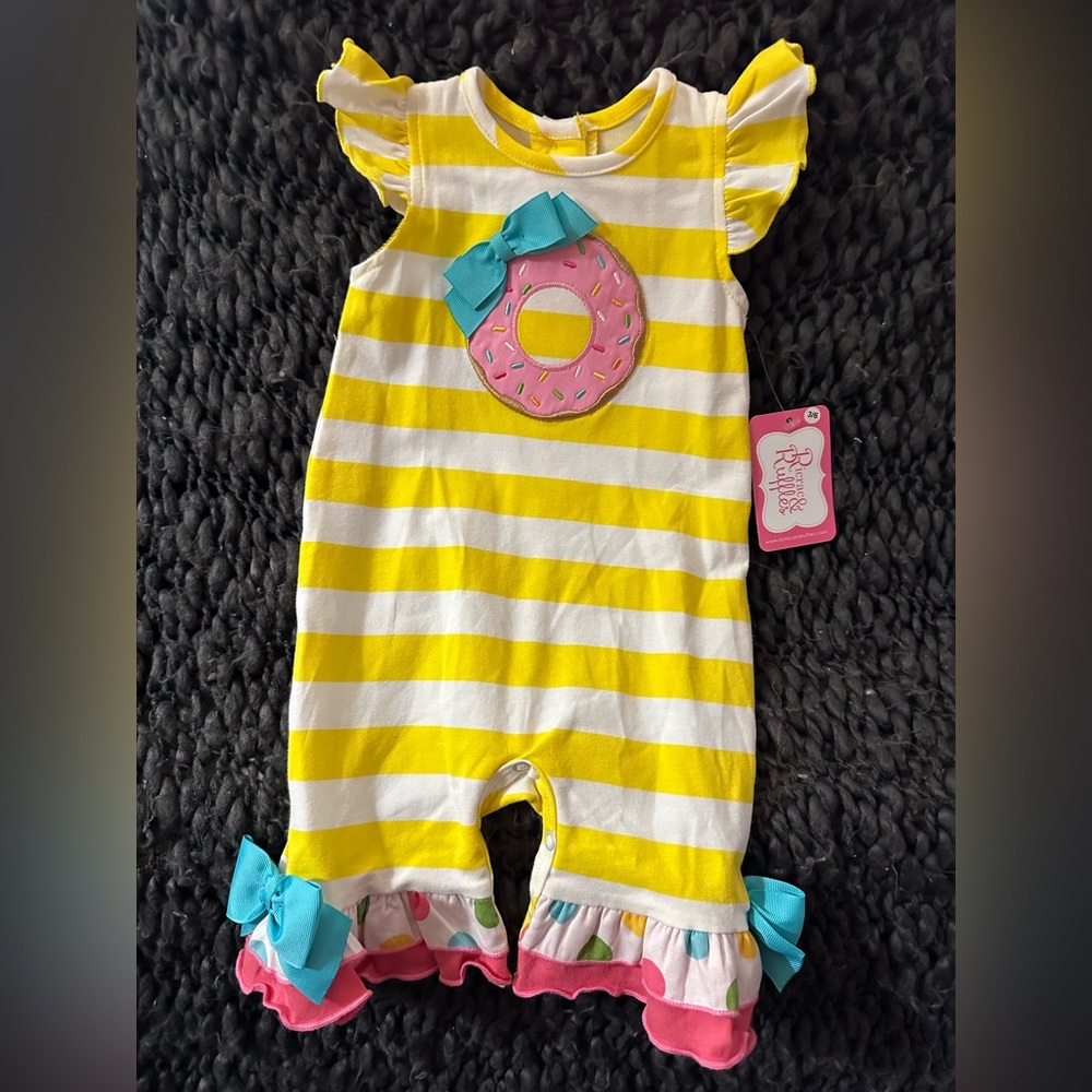 RICRAC RUFFLE ONE PIECE